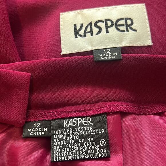Kasper 2PC Skirt Suit Blazer Jacket Size 12 - Picture 6 of 9